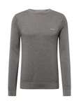 Gant Rundhalspullover Pique-Strickpullover Grau