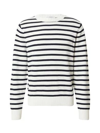 Pullover 'Jonathan' nachtblau / wei