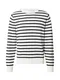 DAN FOX APPAREL Pullover 'Jonathan' nachtblau / wei