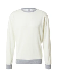 Pullover 'Lars' graumeliert / offwhite