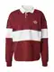 DAN FOX APPAREL Sweatshirt 'Samir' dunkelrot / wei
