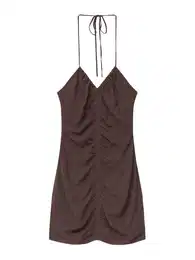 Letní šaty čokoládová