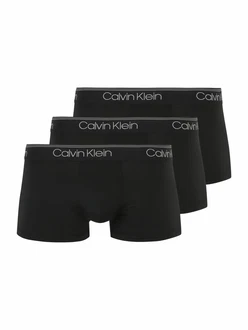 Calvin Klein Underwear Trunk LOW RISE TRUNK 3PK mit Logo-Elastikbund schwarz/wei