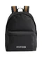 TOMMY HILFIGER Rucksack braun / schwarz / weiß