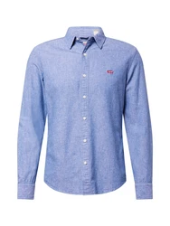 LEVI'S Hemd 'Battery' blaumeliert/rot