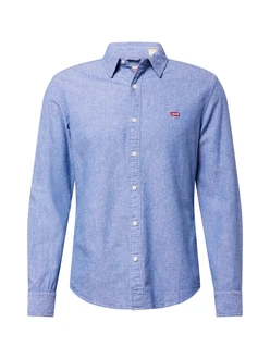 LEVI'S Hemd 'Battery' blaumeliert/rot LEVI'S Hemd 'Battery' blaumeliert/rot