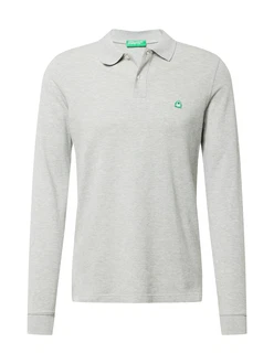 UNITED COLORS OF BENETTON Poloshirt Shirt Grau/Grün/Grau/Grün/Grau/Grün/Grau/Grün/Grau/Grün