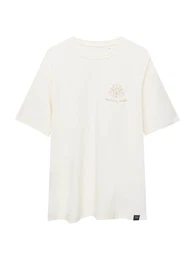 T-Shirt hellbeige / naturwei