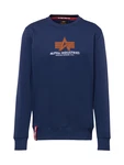 Alpha Industries Sweatshirt Basic Sweater Rubber navy/orange/wei