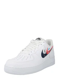 Sneaker 'AIR FORCE 1 07' hellblau / rot / schwarz / wei