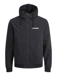 Jack & Jones Plus Jacke JJERUSH schwarz/wei
