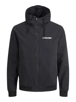 Jack & Jones Plus Jacke JJERUSH schwarz/wei