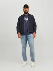Jack & Jones Plus Jacke 'Rocky' schwarz