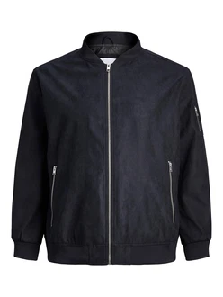 Jack & Jones Plus Jacke 'Rocky' schwarz