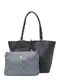 U.S. POLO ASSN. Shopper torba 'Malibu'  golublje plava / tamno plava / srebro