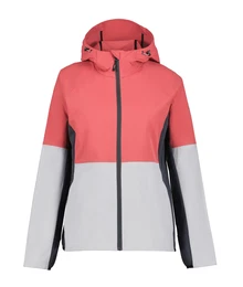 Outdoorová bunda 'Puotila' světle šedá / tmavě šedá / světle červená