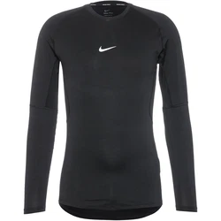 NIKE Funktionsshirt 'Pro' schwarz/weiß