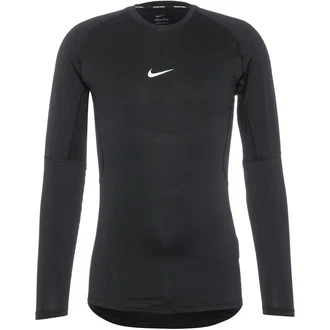 NIKE Funktionsshirt 'Pro' schwarz/weiß