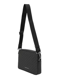 Umhngetasche grau / schwarz / silber