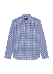 Hemd enzian / offwhite