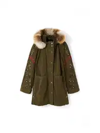 Zimní parka marine modrá / hořčicová / khaki / ohnivá červená