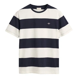 T-Shirt navy / wei