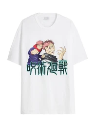 T-Shirt beige / dunkelgrn / helllila / wei