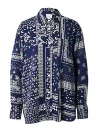 Bluza mornarsko plava / bijela