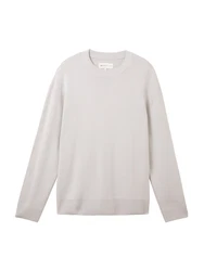 TOM TAILOR DENIM Pullover Hellgrau/Grau/Silber/Beige/Hellgrau/Grau/Silber/Beige/Hellgrau/Grau/Silber/Beige/Hellgrau/Grau/Silber/Beige/Hellgrau/Grau/Silber/Beige