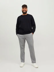 Jack & Jones Pullover JJEBASIC KNIT CREW NECK NOOS PLS schwarz
