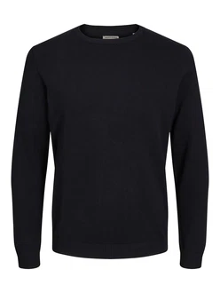 Jack & Jones Pullover JJEBASIC KNIT CREW NECK NOOS PLS schwarz Jack & Jones Pullover JJEBASIC KNIT CREW NECK NOOS PLS schwarz
