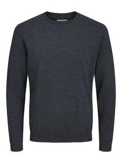 Jack & Jones Pullover JJEBASIC KNIT CREW NECK NOOS PLS anthrazit Jack & Jones Pullover JJEBASIC KNIT CREW NECK NOOS PLS anthrazit
