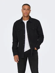 ONLY & SONS Hemd 'BANE' Denim grau/denim