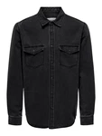 ONLY & SONS Hemd 'BANE' Denim grau/denim