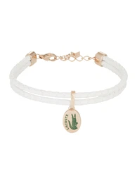 Náramek zlatá / tmavě zelená / bílá