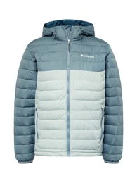 Outdoorjacke 'Powder Lite Hooded' rauchblau / pastellblau / offwhite