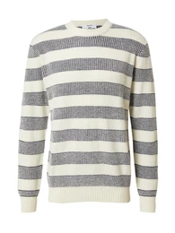 Pullover 'Joost' nachtblau / offwhite