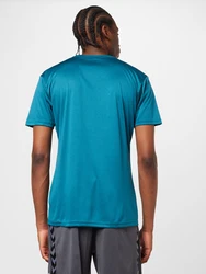 hummel Kurzarmshirt hmlAUTHENTIC PL JERSEY cyanblau/grau/schilf/schwarz