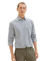 TOM TAILOR Hemd blau/grün/schwarz/weiß