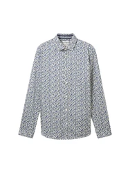 TOM TAILOR Hemd blau/grün/schwarz/weiß