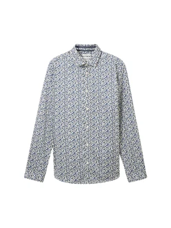 TOM TAILOR Hemd blau/grün/schwarz/weiß
