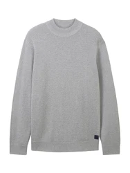 TOM TAILOR Pullover hellgrau