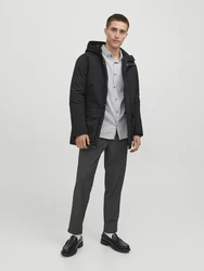 JACK & JONES Hemd 'JJEClassic' hellgrau