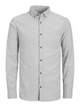 JACK & JONES Hemd 'JJEClassic' hellgrau