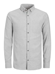 JACK & JONES Hemd 'JJEClassic' hellgrau
