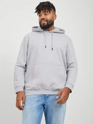 Jack & Jones Plus Sweatshirt 'JJEBRADLEY' grau