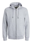 Jack & Jones Plus Sweatjacke Bradley hellgrau