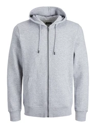 Jack & Jones Plus Sweatjacke Bradley hellgrau