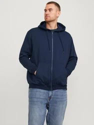 Jack & Jones Plus Sweatjacke Bradley navy
