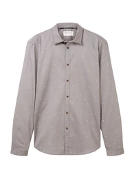 Hemd beige / grau / wei